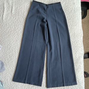 Dark blue wide opening pants